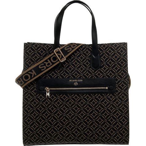 michael kors hamilton charcoal lg n/s tote